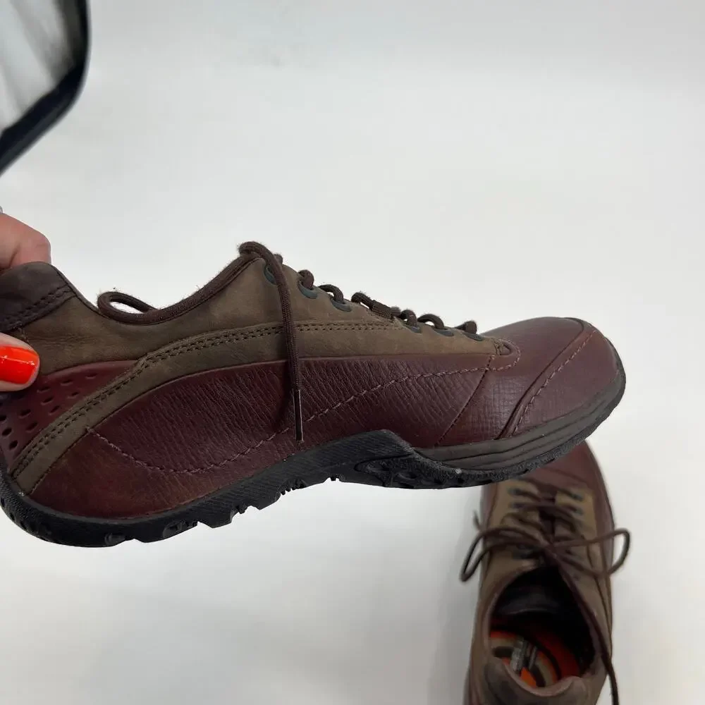 Merrell Continuum Low Hiking Shoes element redwood lace up sneakers gorpcore 7.5